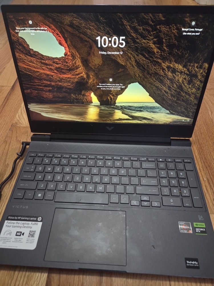 HP - Victus 15.6" Gaming Laptop - AMD Ryzen 5 7535HS - 8GB Memory - NVIDIA GeForce RTX 2050 - 512GB SSD - Mica Silver