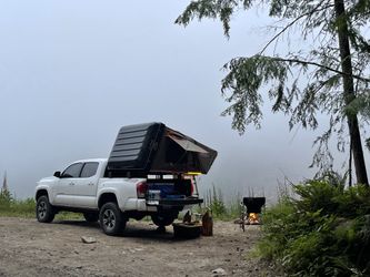 Tuff Stuff Overland Alpha Hard Shell Rooftop Tent – Black, Sleeps 2-3