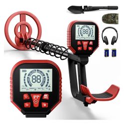 2025 Latest Metal Detector for Adults, Professional Waterproof & Adjustable Stem, Higher Accuracy Gold Detector with LCD, Advanced DSP Chip, 2.26 Poun