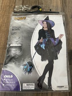 Child Medium Mystic Witch w/ Broom