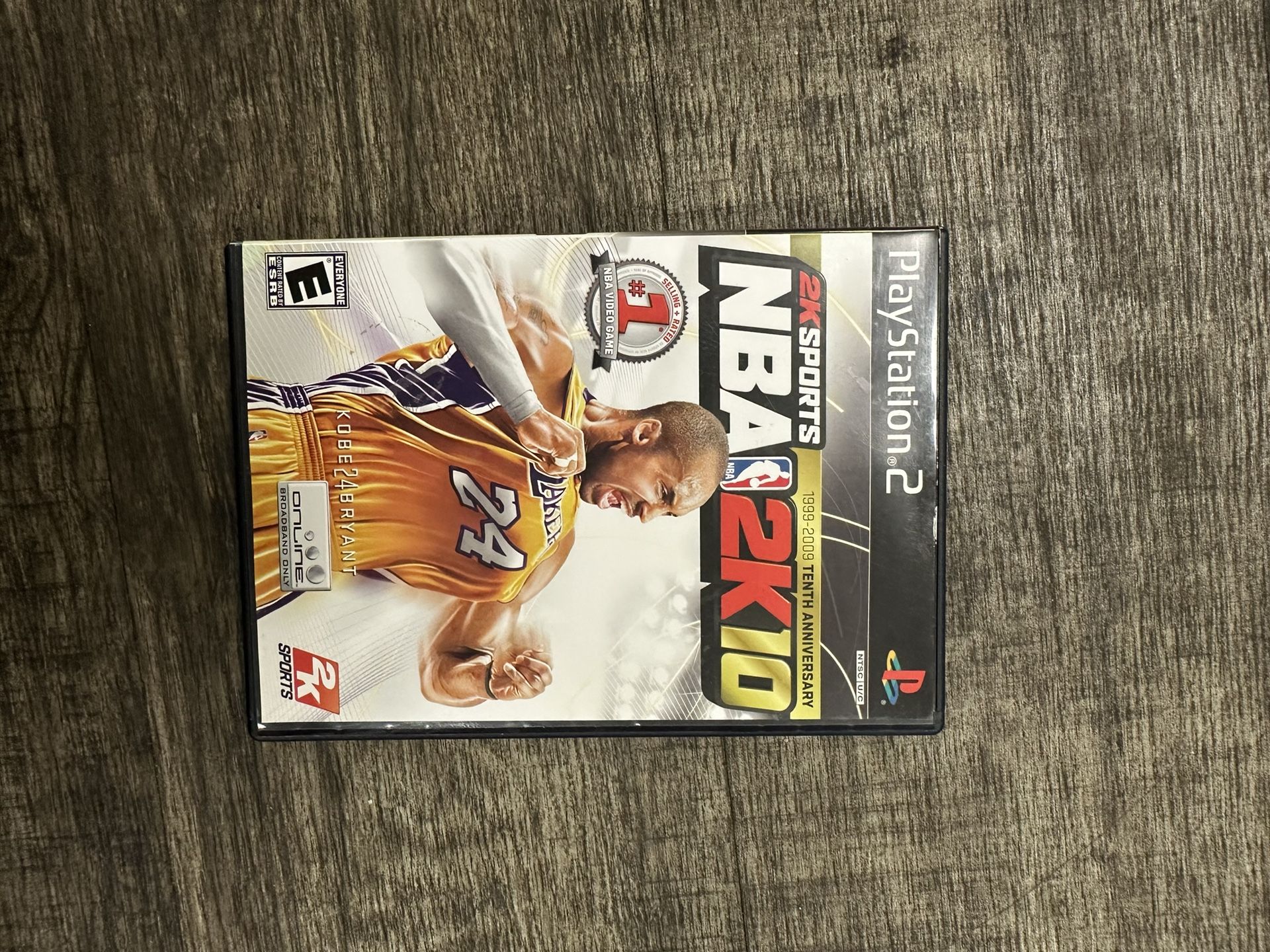 NBA 2K10 PS2 Sony PlayStation 2 Kobe Bryant 1(contact info removed) Tenth Anniversary Edition