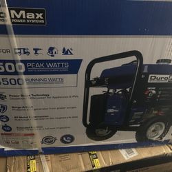 New Duromax 5500 Generator With Electric Start
