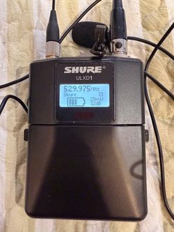 SHURE ULXD1-G50 Band 470-534 MHz Wireless Bodypack Mic Transmitter & Microphone