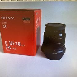 SONY lens SEL1018 