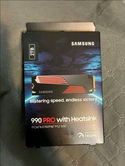 Samsung 990 Pro 2TB NVMe SSD with Heatsink