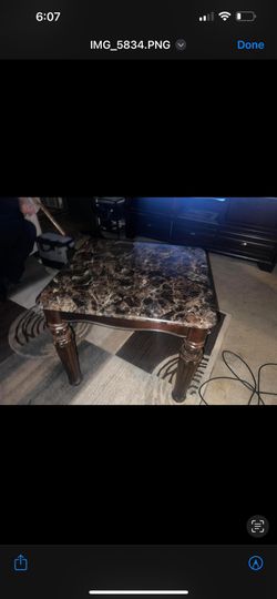 Two Small End Tables & Matching Coffee Table Set