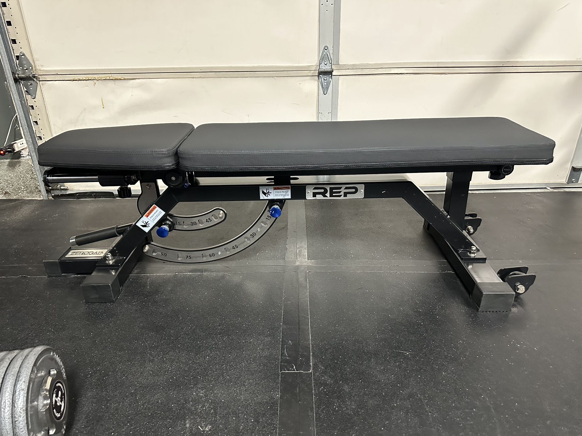 REP FITNESS ADJUSTABLE WEIGHT BENCH INCLINE DECLINE FLAT ZERO GAP AB-5000