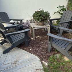 Four Adirondack Chairs- Sell 1PM