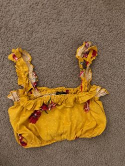 Forever 21 floral crop top