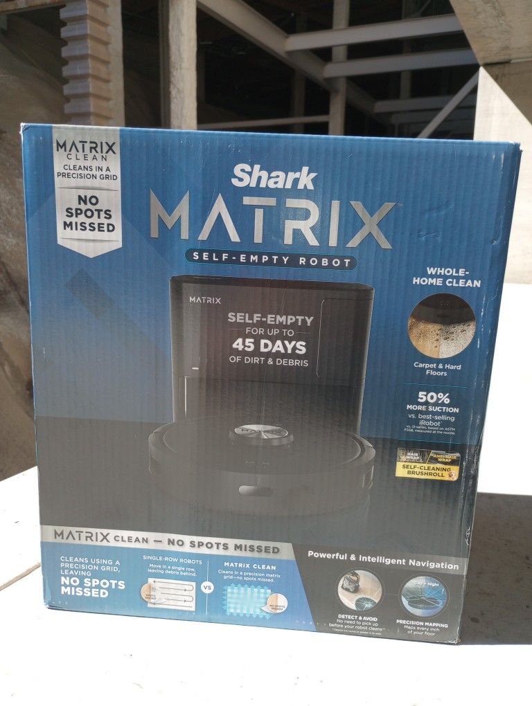 Shark Matrix Robotic Self emptying Vacuum