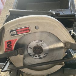 Craftsman 2 Hp Circular Saw With Carrying Case 