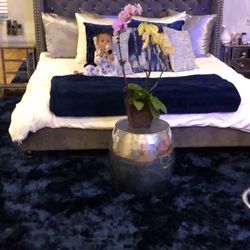 Luxurious Grey With Sparkles Bed Frame