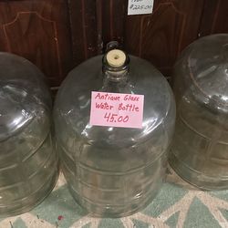 Vintage Glass Water Bottles