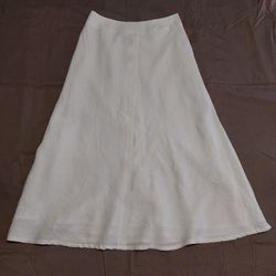 White Flare A-Line Skirt