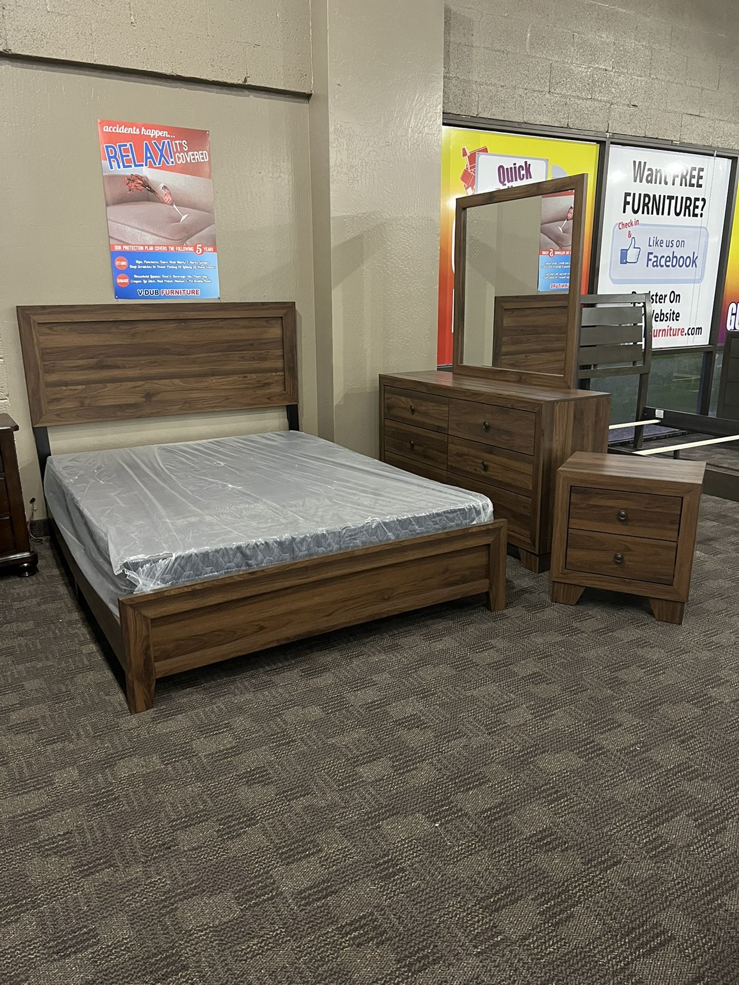 Brown Queen Bedroom Set