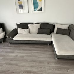 Modern 3-Piece Sectional Sofa Set – Stylish and Spacious