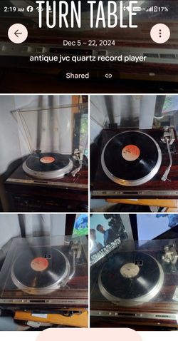 Antique jvc quartz record player