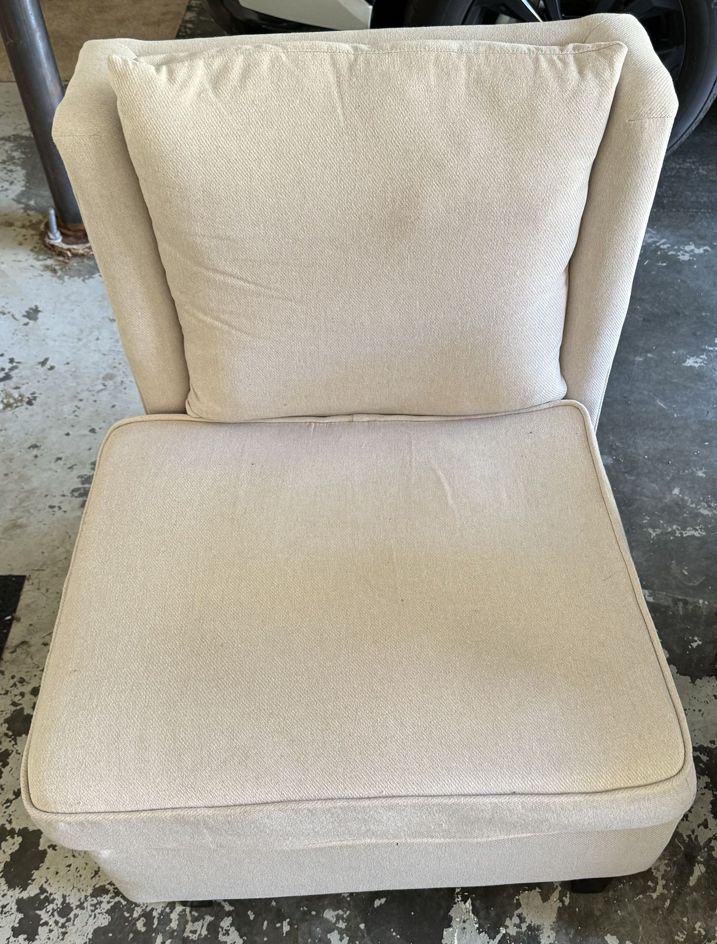 Cream Accent Chair For sale