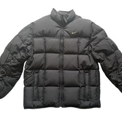 Vintage 90s Nike 80/20 Duck Down Jacket Black Large Y2K Men’s Puffer (PLEASE VIEW PHOTOS AND READ DESCRIPTIONS ON CONDITION)
