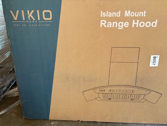 Vikio 36 inch Curved Glass Range Hood (RI50-36B)
