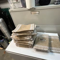 10 Lace Jute And Burlap Table Runners 12"x92"