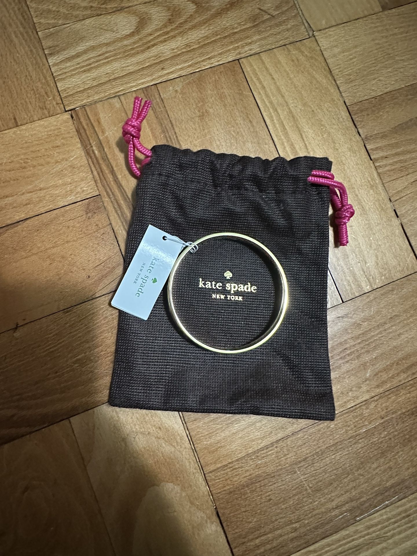 Kate Spade Bangle Gold/White Brand New With Tag - One Size