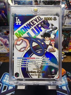 Monkey D. Luffy One Piece  Dodgers Collab Promo Card Exclusive