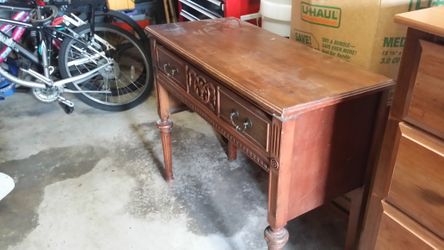 Wood desk. Old, but very good shape.