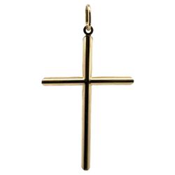 10k Yellow Gold Cross Pendant Charm Necklace  GP3096823