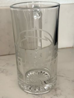 Indiana Pacers Etched Glass Drinking Cup