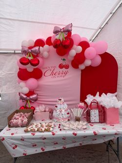 cherry theme backdrop covers