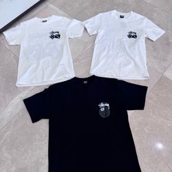 Stussy men’s  shirts XS, small, medium black white dice & 8 ball