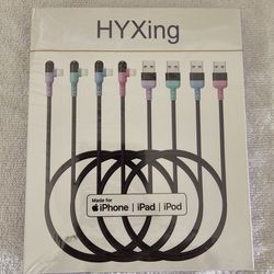 HY Xing 6ft 90° Charging Cords for iPhone iPad iPod