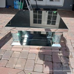 Beautiful Mirror Glass Table 