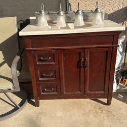 36” Vanity With Lights