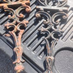 Wrought Iron Fence Hangers Decorative Outdoor Indoor Safe