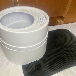 Litter Box and Mat (top Entrance)