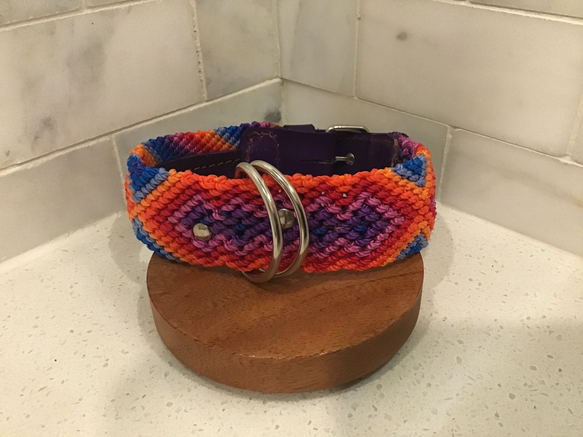 Handmade Dog Collar – 16” Medium – Crafted by Mexican Artisans