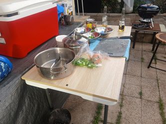 Wood & Plastic Table 