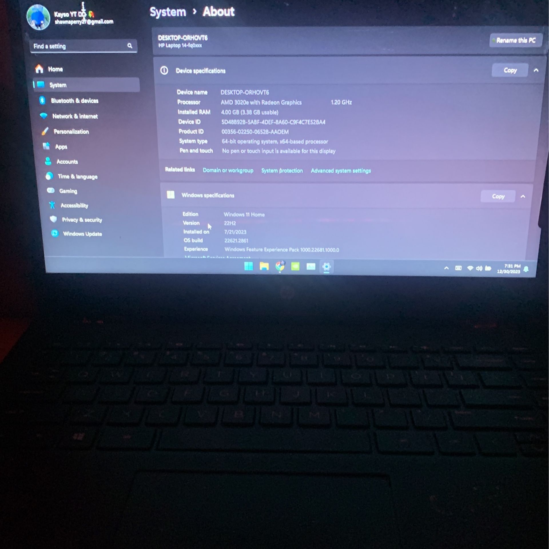 Hp Laptop 14