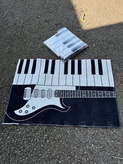 Doormat Size Music Rug