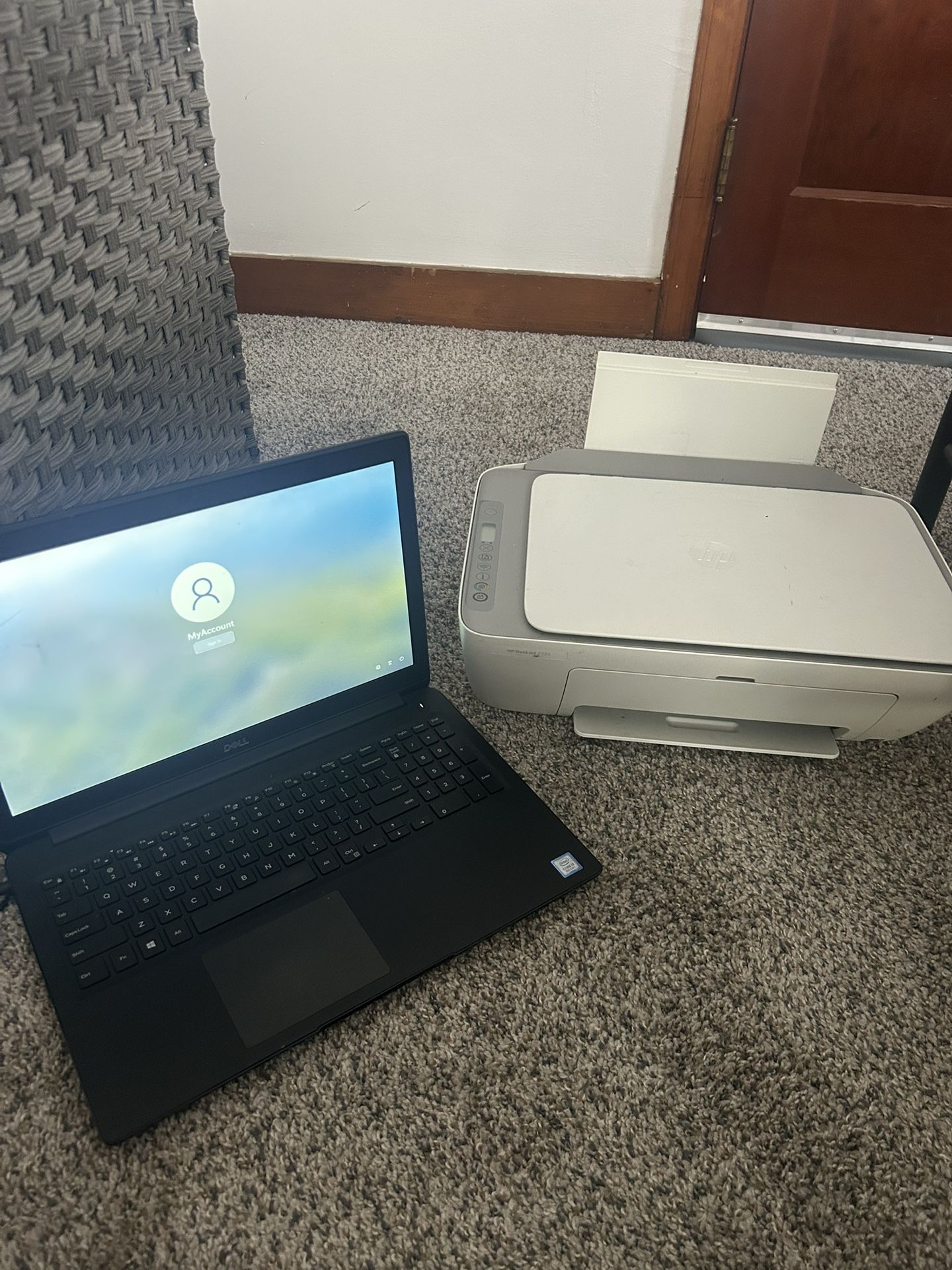 Laptop and Printer