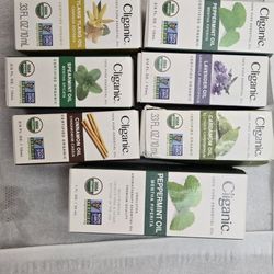 Cliganic Organic Essential Oil Variety Set – 7 Bottles – All Verified Full & Unused