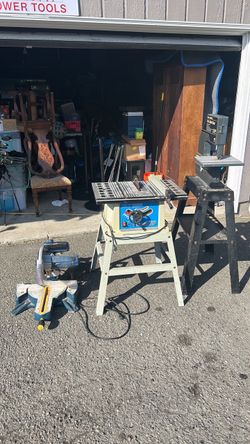 Chop table and band saws