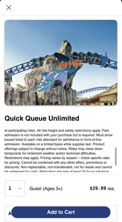 Seaworld Quick Queue Pass