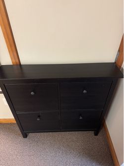IKEA Hemnes - 4 Drawer Shoe Cabinet (Dark Brown)
