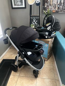 New New Graco Modes Pramette Stroller and SnugRide Lite LX Infant Car Seat Travel System