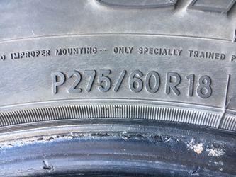 (4) Used Tires 2756018
