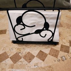 Black Metal Napkin Holder 