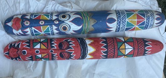 Vintage Tiki Masks